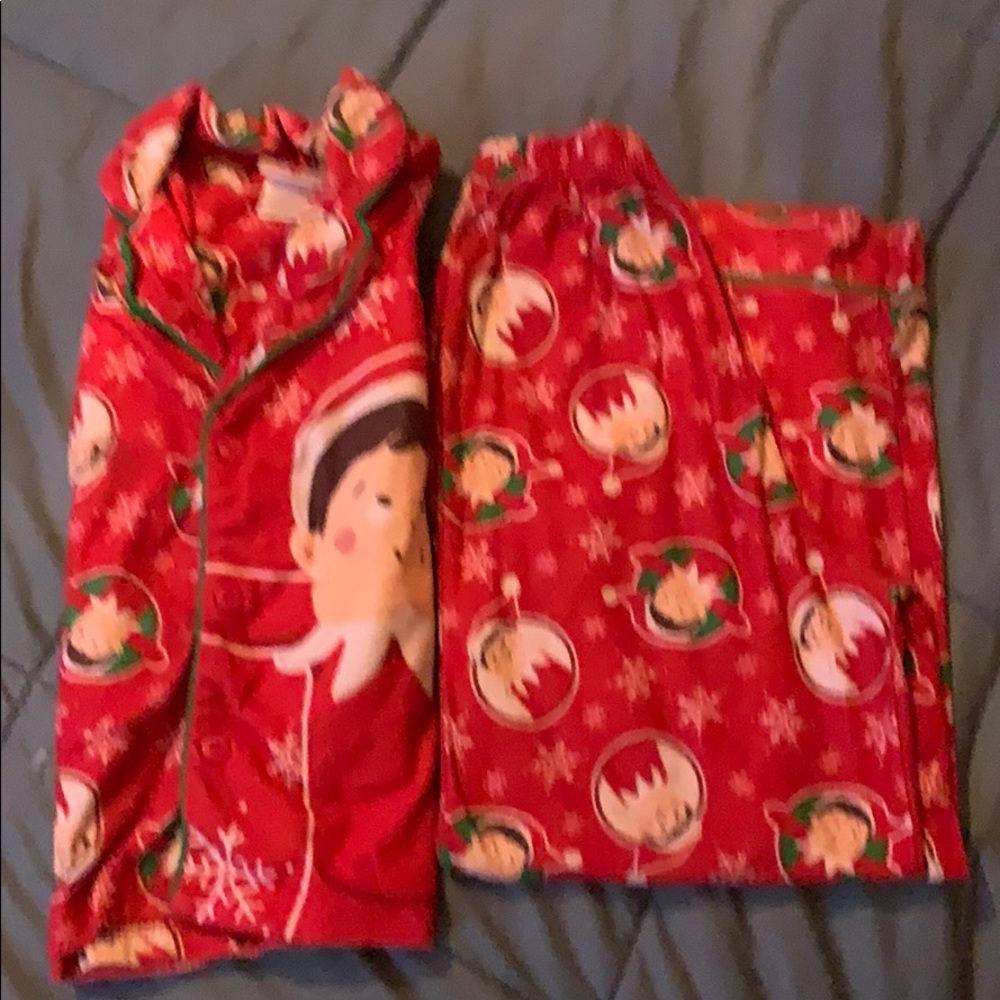 Boys elf on the shelf PJ set